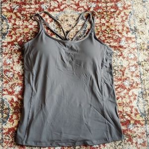 LAST ONE!!! NEW Gray yoga exercise fitness size XL padded bra top Athleisure